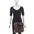 Dyed Multicolor Fox Shoulder Bag- One Size