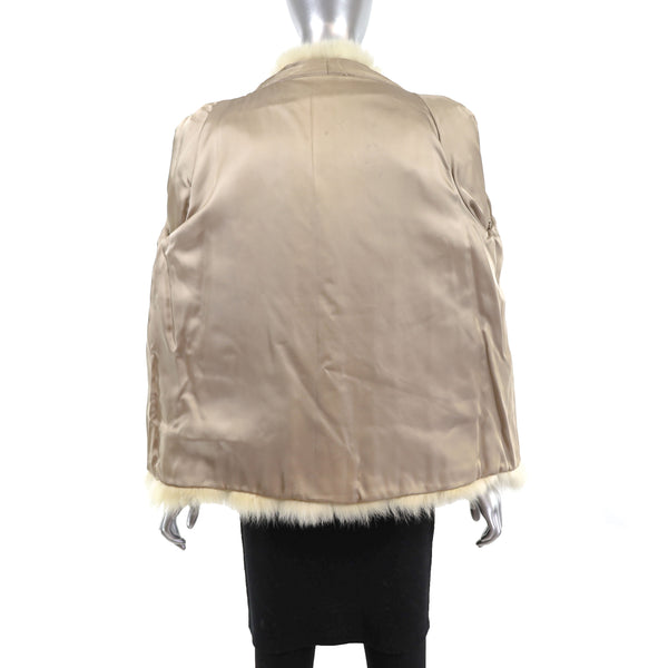 Cream Fox Jacket- Size M