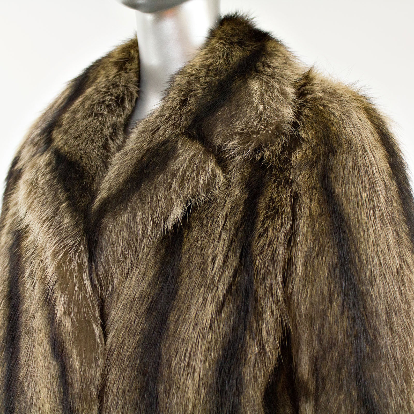 Full Length Raccoon Coat- Size M
