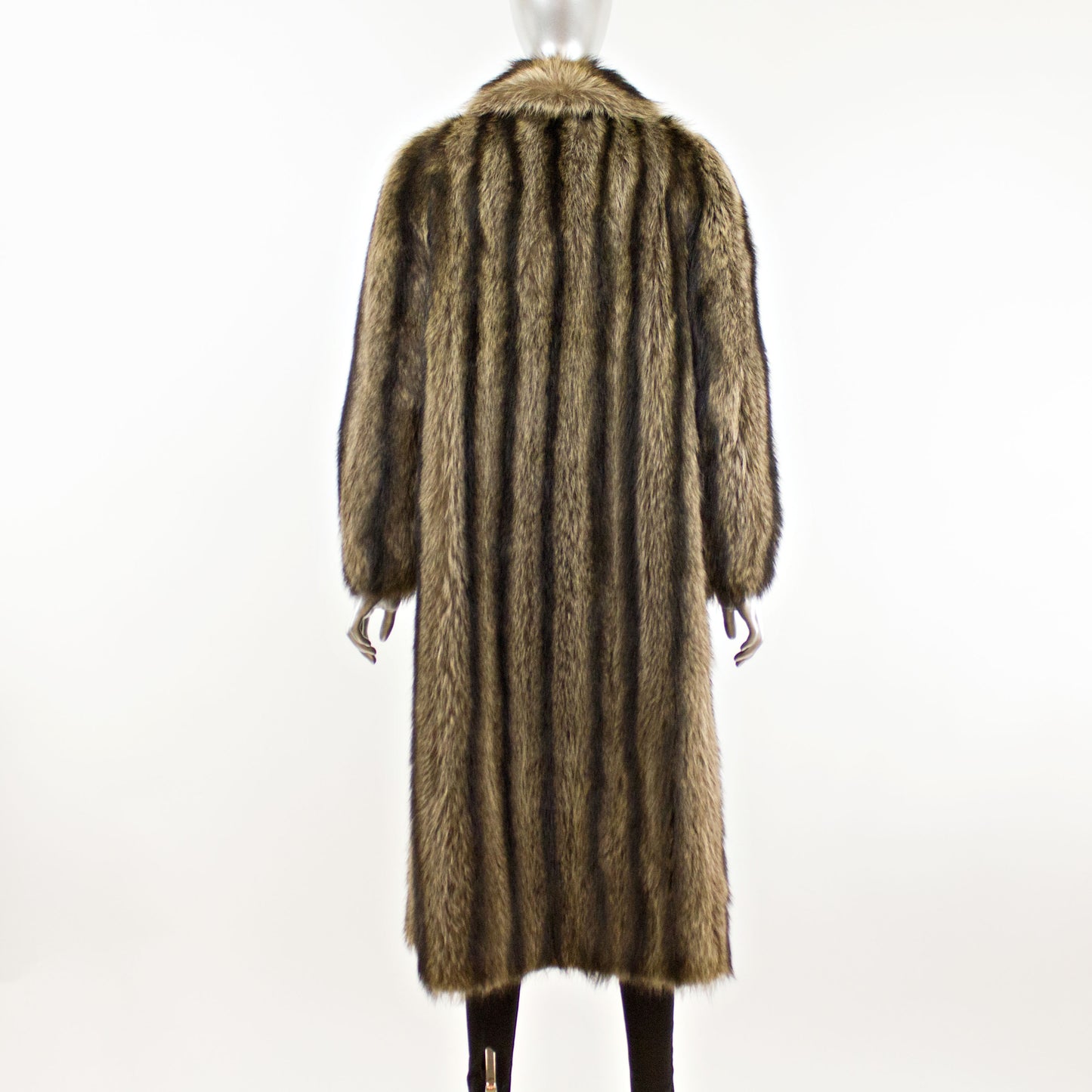 Full Length Raccoon Coat- Size M