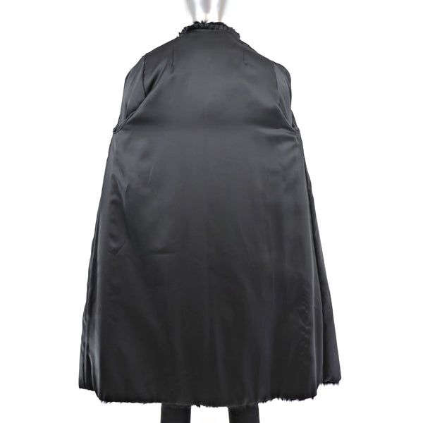 Black Goat Skin Coat- Size M