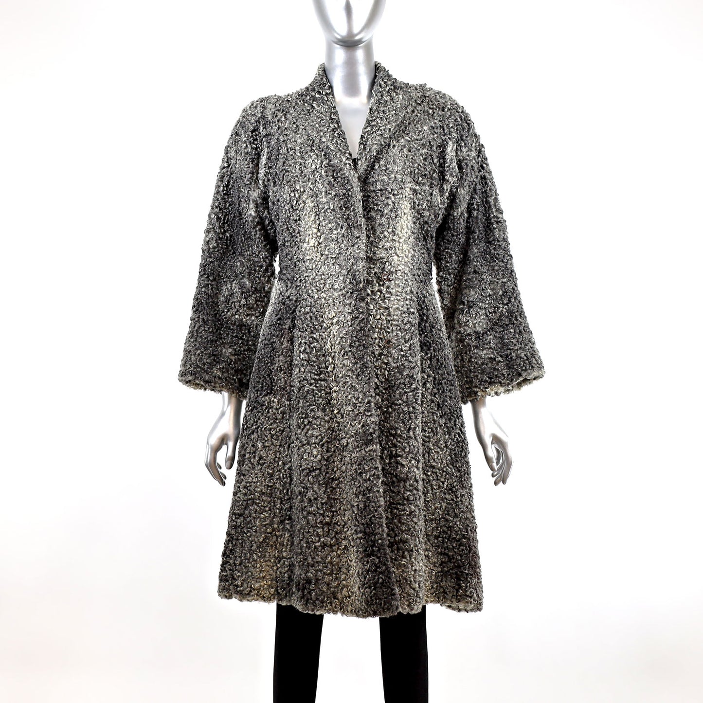 Grey Persian Lamb Coat- Size XXS