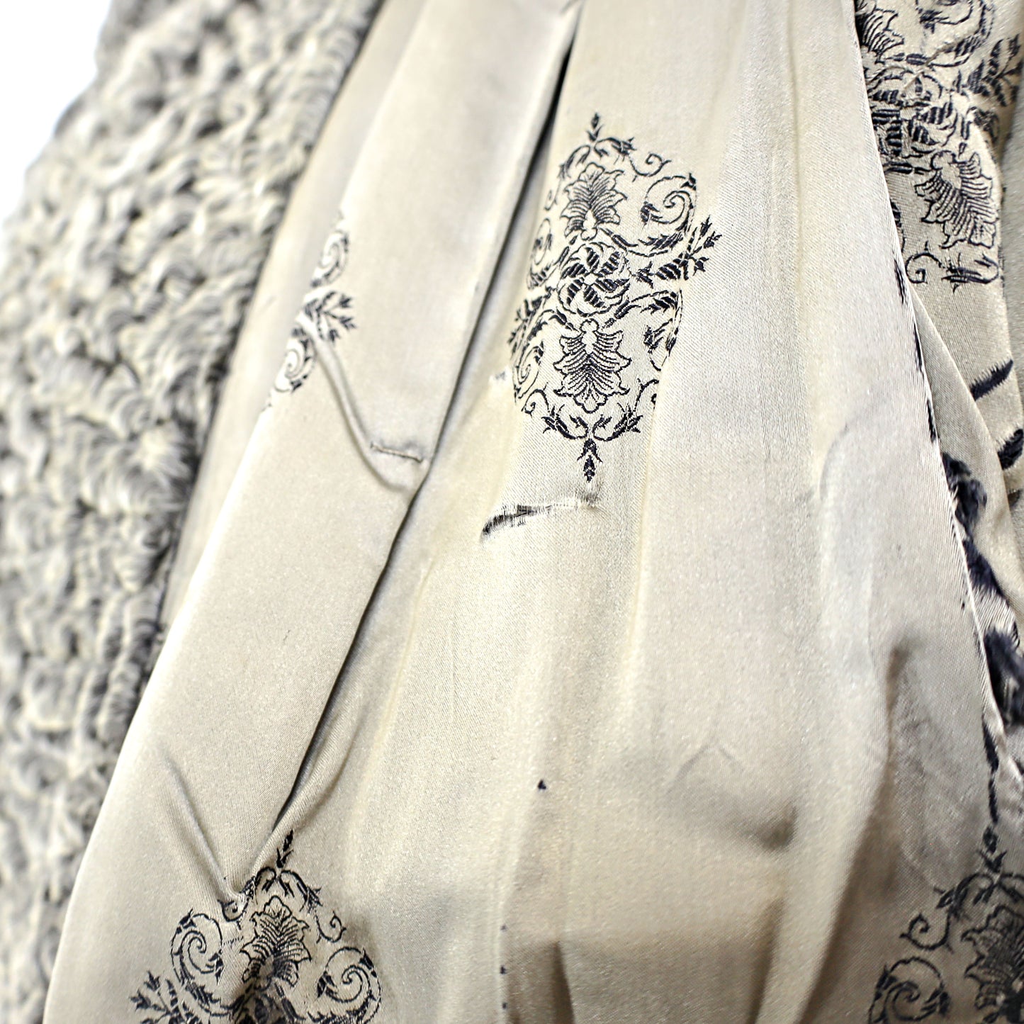 Grey Persian Lamb Coat- Size XL