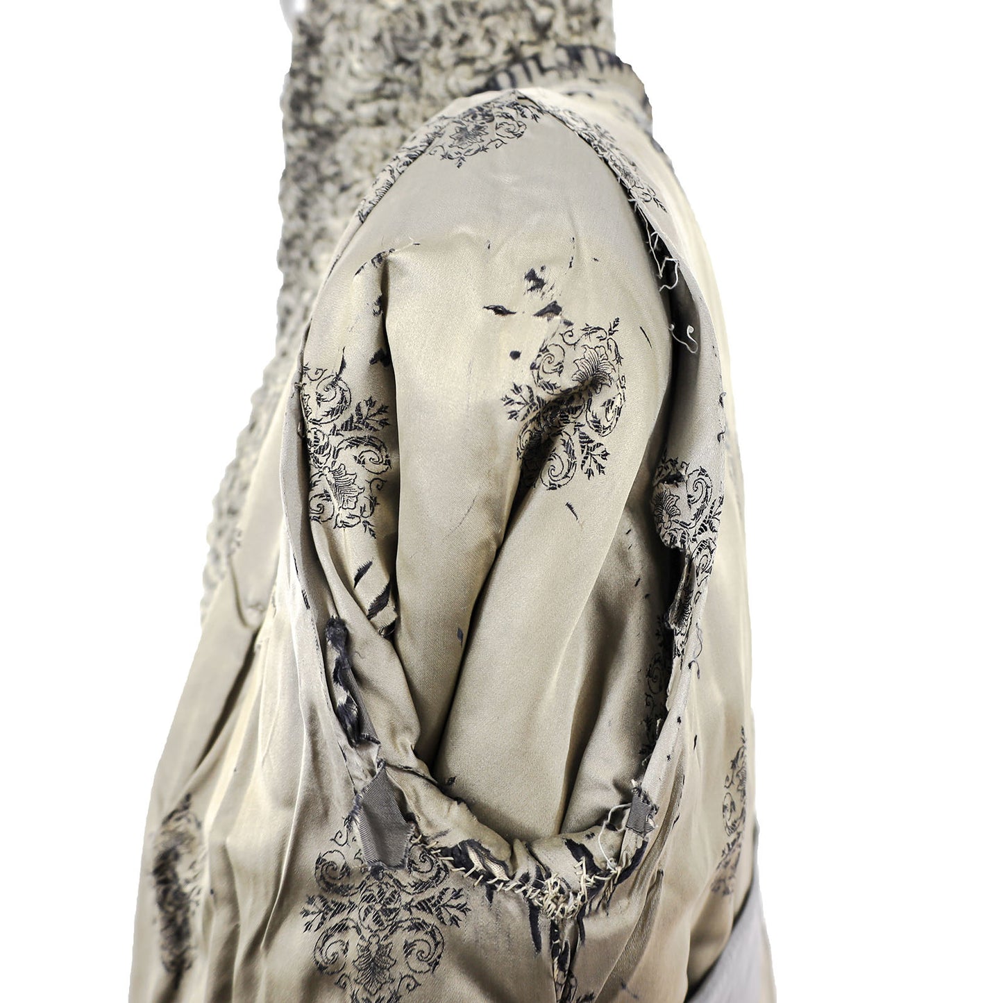 Grey Persian Lamb Coat- Size XL