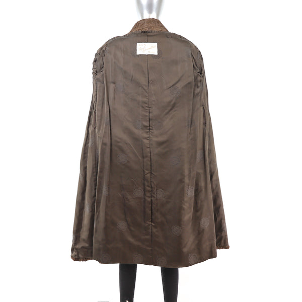 Brown Lamb Coat- Size S