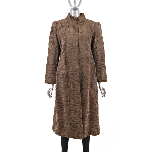 Brown Lamb Coat- Size S