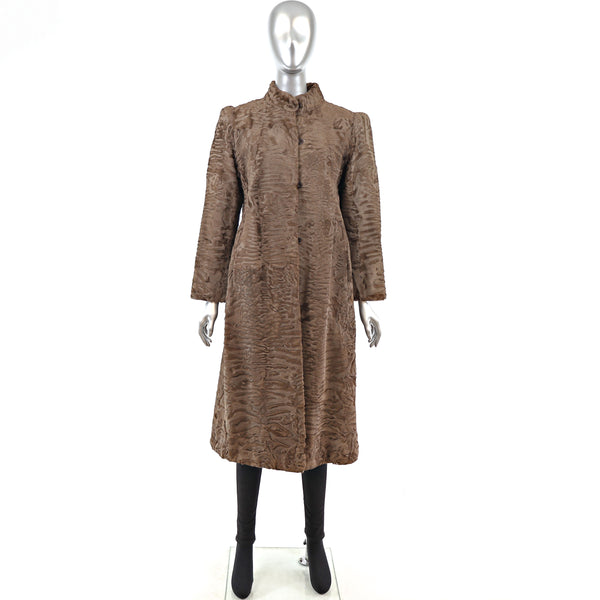 Brown Lamb Coat- Size S