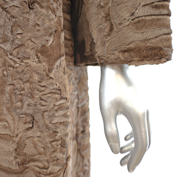 Brown Lamb Coat- Size S