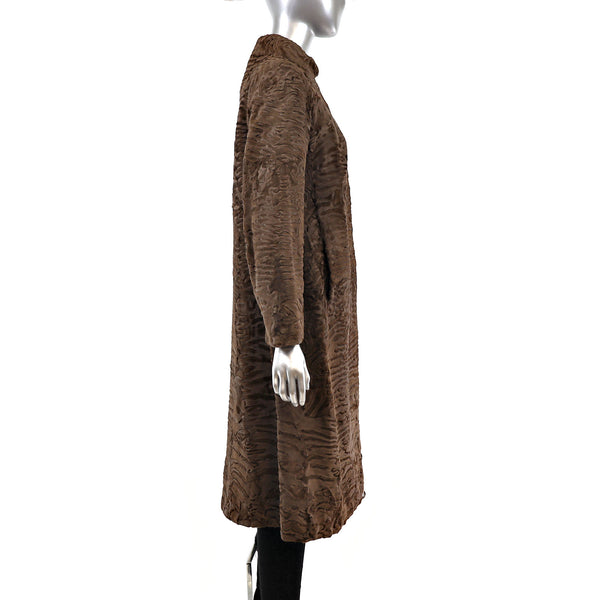 Brown Lamb Coat- Size S