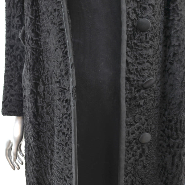 Persian Lamb Coat with Matching Hat- Size M