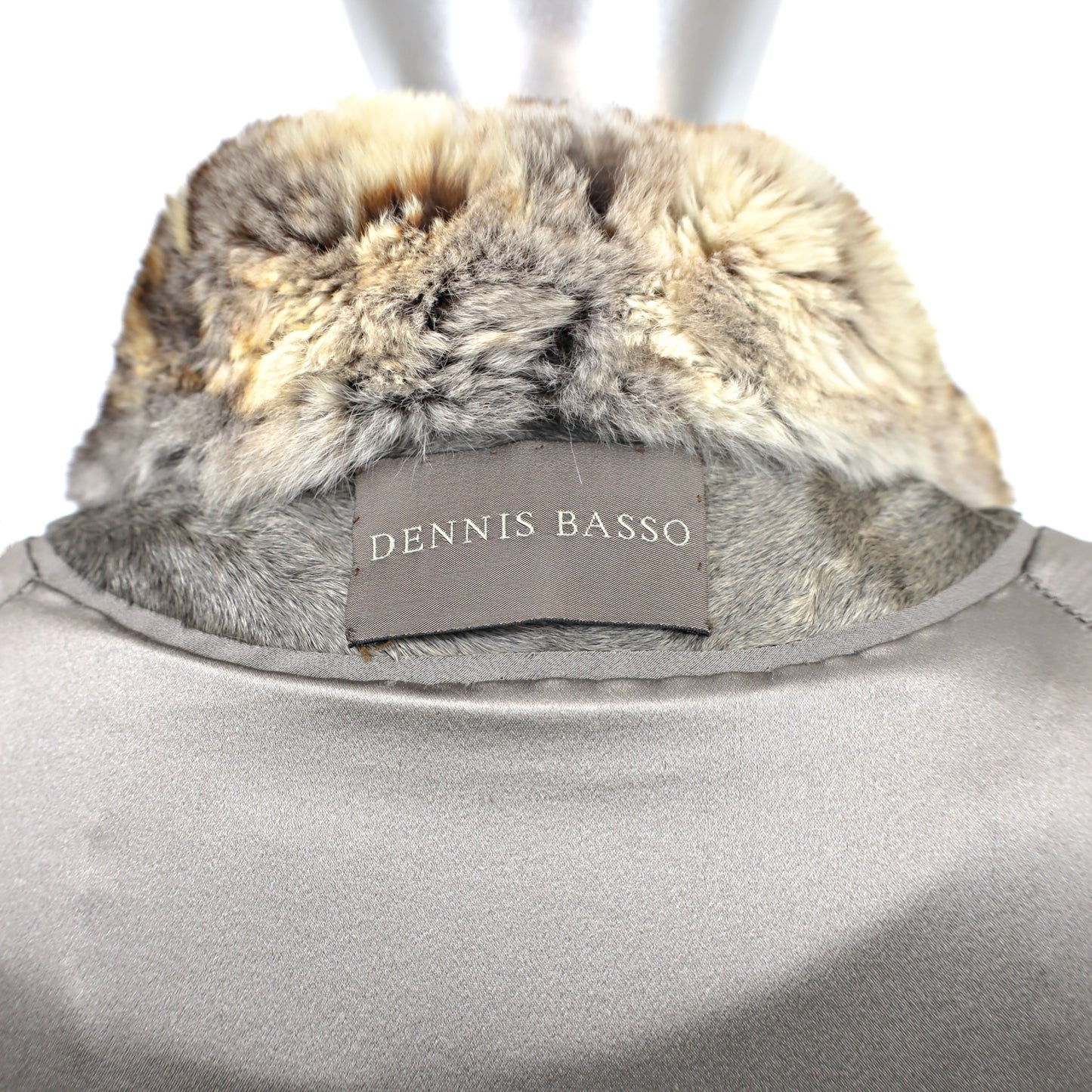 Dennis Basso Sheared Lamb Coat with Chinchilla Trim- Size XXXL
