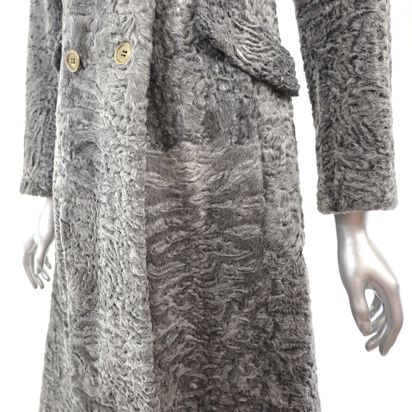 Isaac Mizrahi Grey Persian Lamb Coat- Size XS