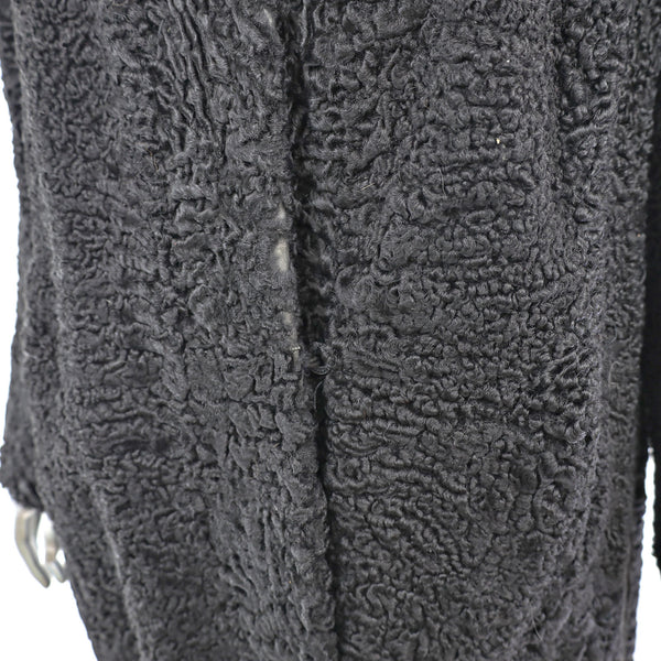 Persian Lamb Coat with Mink Collar- Size XXL