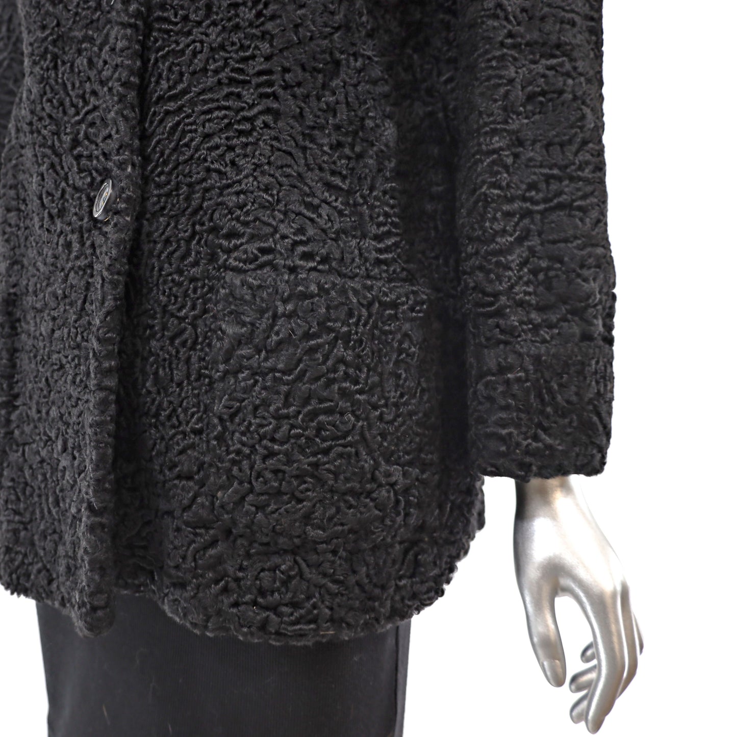 Persian Lamb Jacket with Mink Collar- Size S