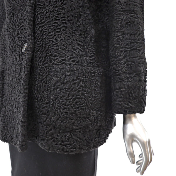 Persian Lamb Jacket with Mink Collar- Size S-M