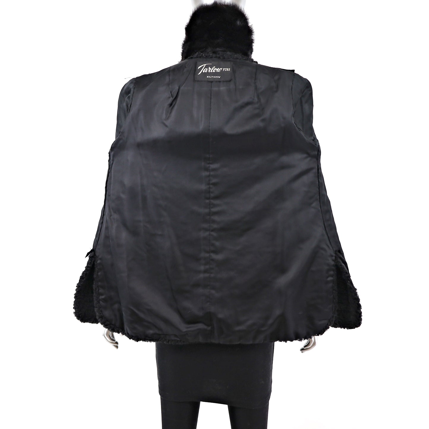Persian Lamb Jacket with Mink Collar- Size S