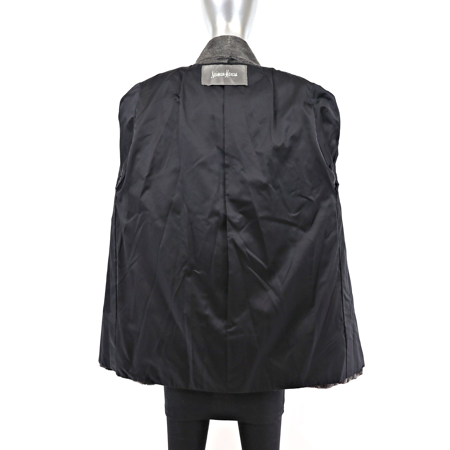 Neiman Marcus Grey Swakara Lamb Jacket- Size S