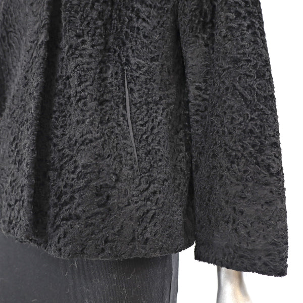 Neiman Marcus Persian Lamb Jacket with Mink Collar- Size M