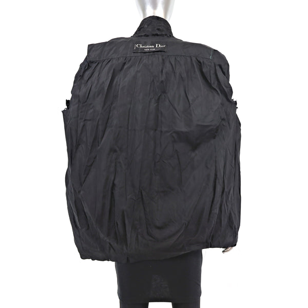 Christian Dior Black Broadtail Jacket- Size S