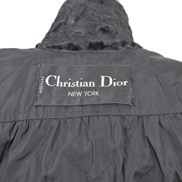Christian Dior Black Broadtail Jacket- Size S