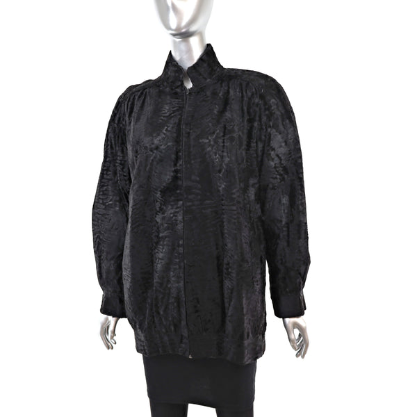 Christian Dior Black Broadtail Jacket- Size S