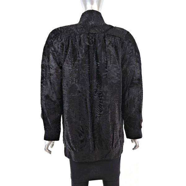Christian Dior Black Broadtail Jacket- Size S
