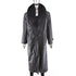 Leather Coat with Fox Collar- Size M