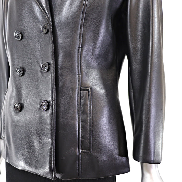 Leather Jacket- Size S
