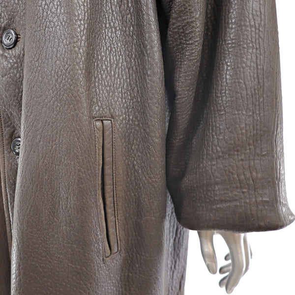 Men's Leather Jacket- Size XL-XXL