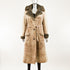 Light Brown Shearling with Hood - Size S (Vintage Furs)