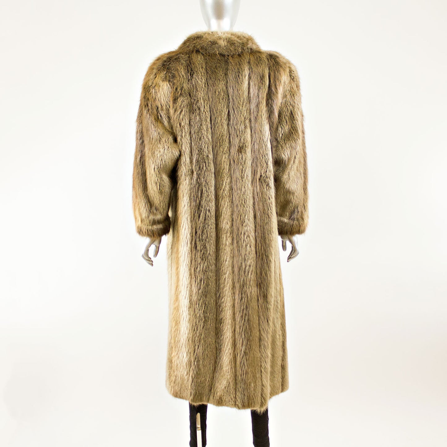 Long Hair Beaver Coat - Size M