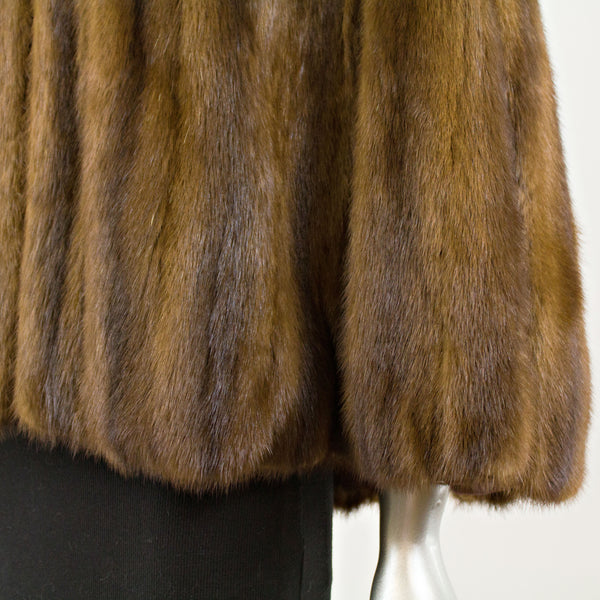 Mahogany Mink Cape- Free Size ( Vintage Furs)