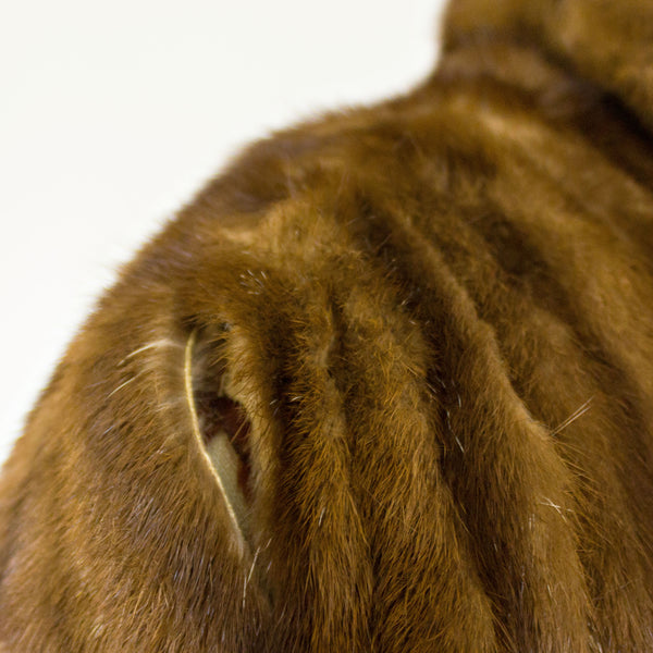 Mahogany Mink Cape- Free Size ( Vintage Furs)