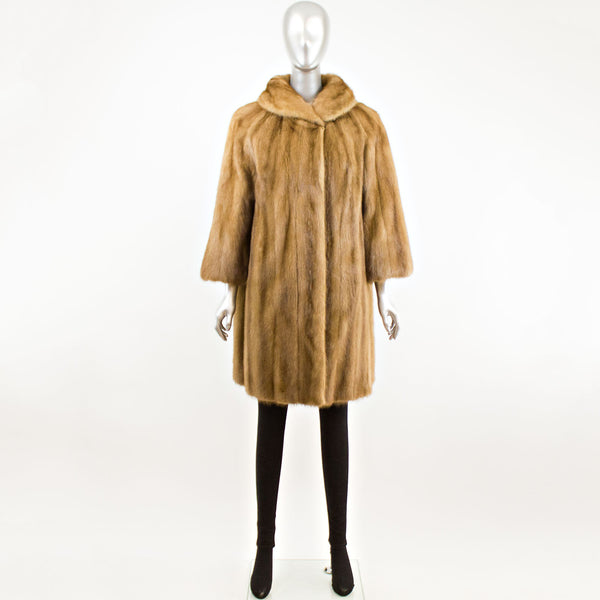 Mahogany Mink Coat- Size L (Vintage Furs)