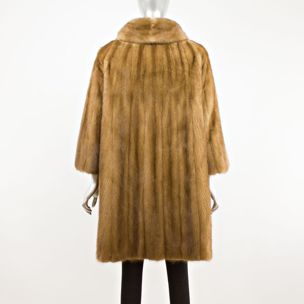 Mahogany Mink Coat- Size L (Vintage Furs)