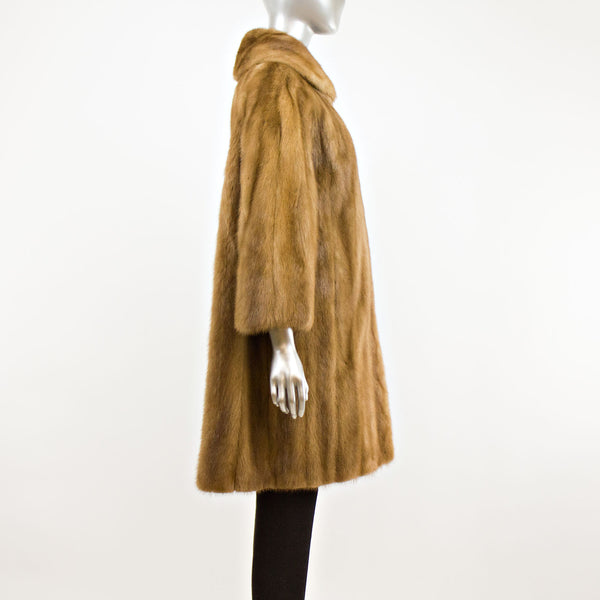 Mahogany Mink Coat- Size L (Vintage Furs)