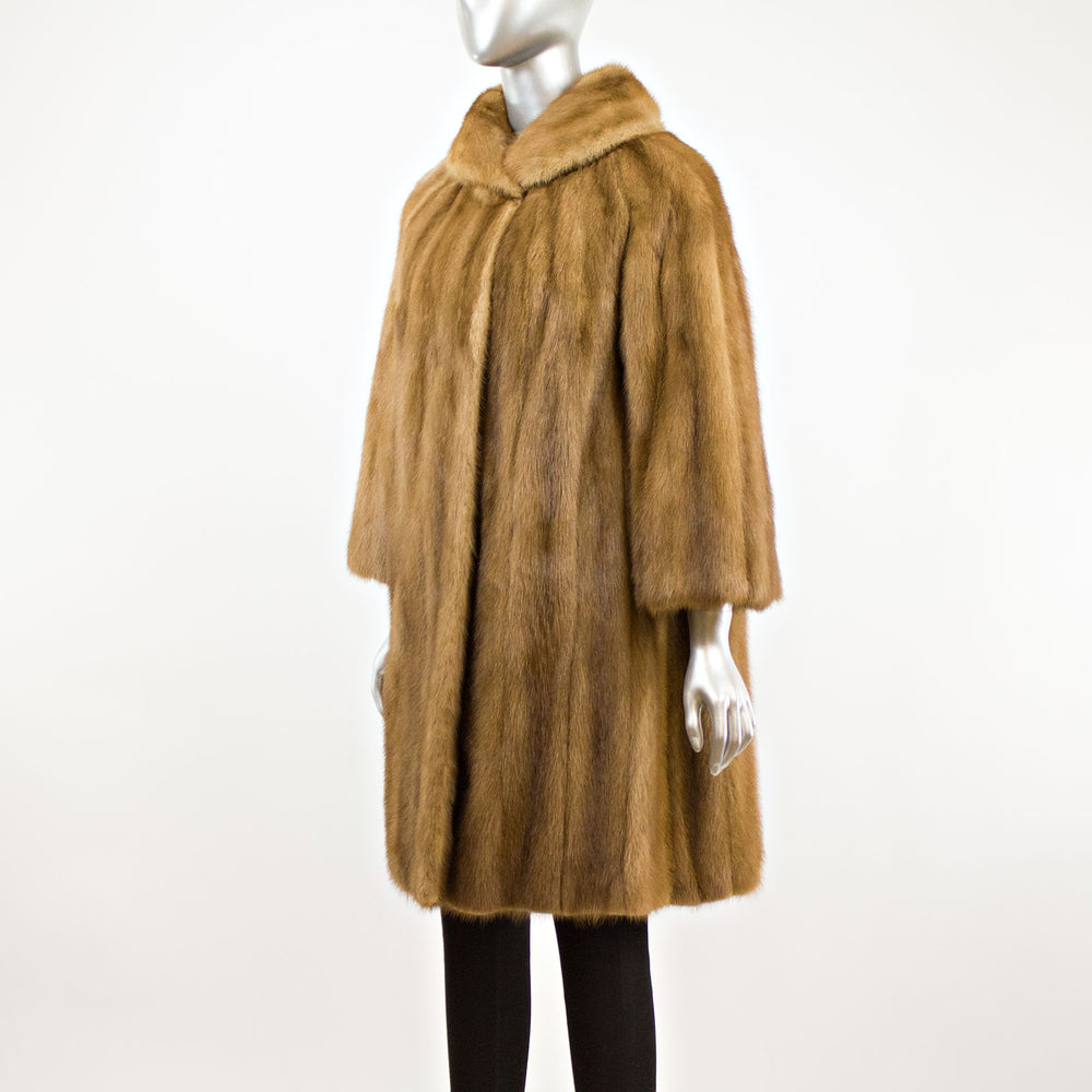 Mahogany Mink Coat- Size L (Vintage Furs)