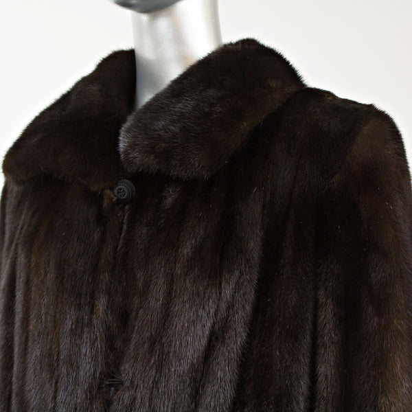 Mahogany Mink Coat- Size L (Vintage Furs)