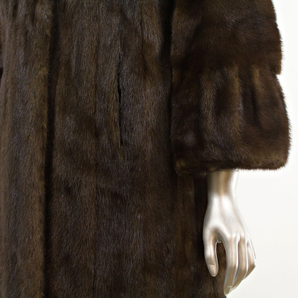 Mahogany Mink 3/4 Coat- Size M-L (Vintage Furs)