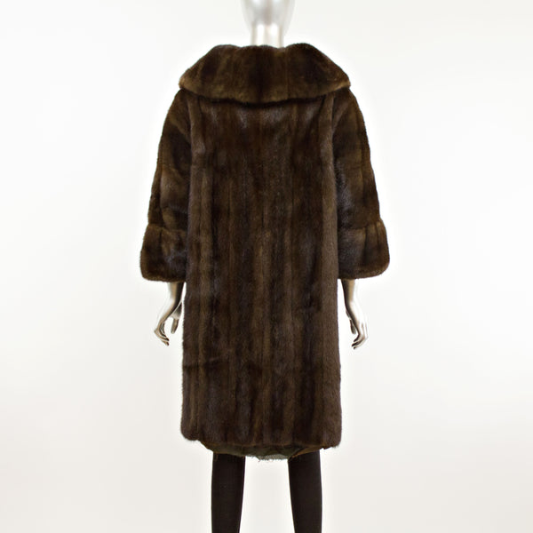 Mahogany Mink 3/4 Coat- Size M-L (Vintage Furs)