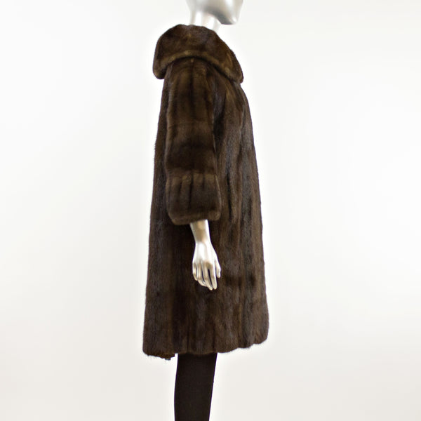Mahogany Mink 3/4 Coat- Size M-L (Vintage Furs)