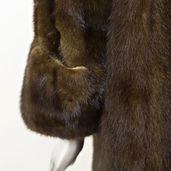 Mahogany Mink 3/4 Coat- Size M-L (Vintage Furs)