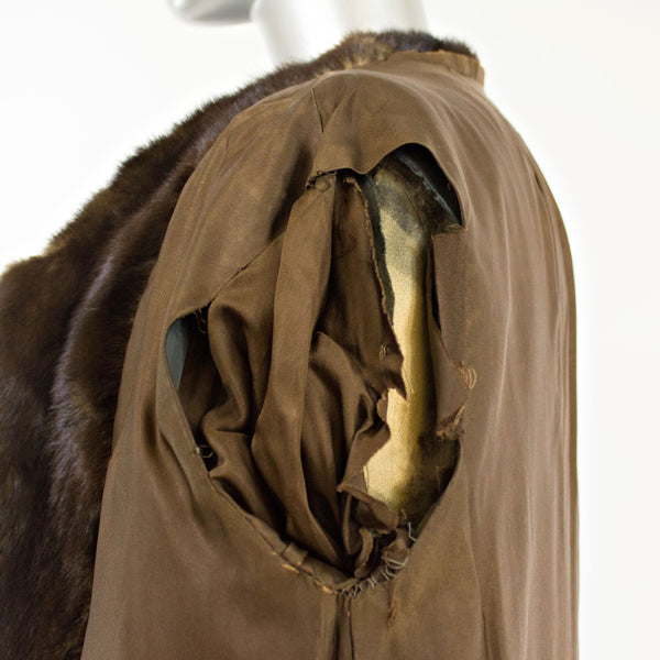 Mahogany Mink 3/4 Coat- Size M-L (Vintage Furs)