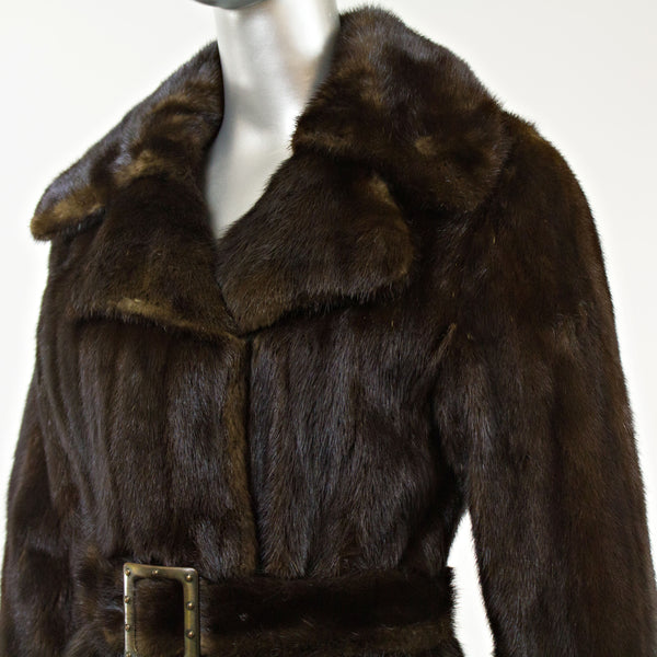 Mahogany Mink Coat- Size XS (Vintage Furs)