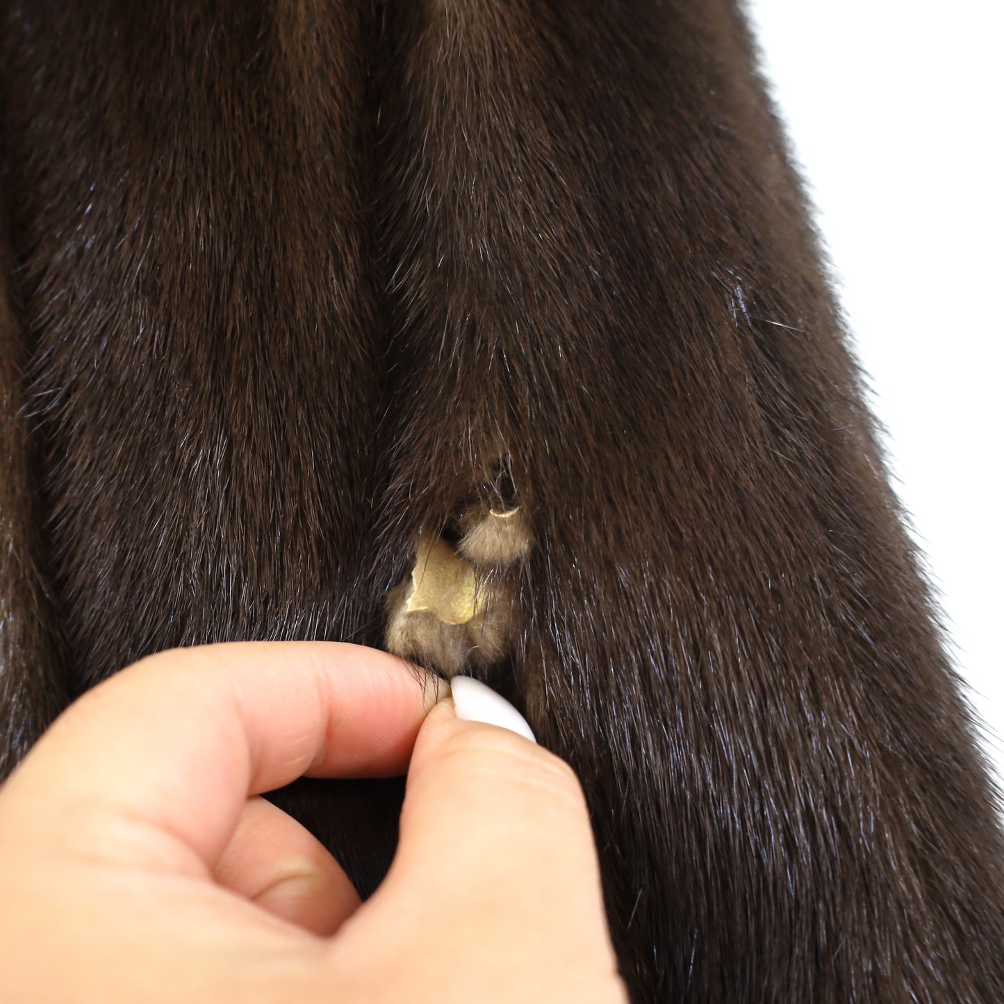 Full Length Brown Mink Coat- Size S