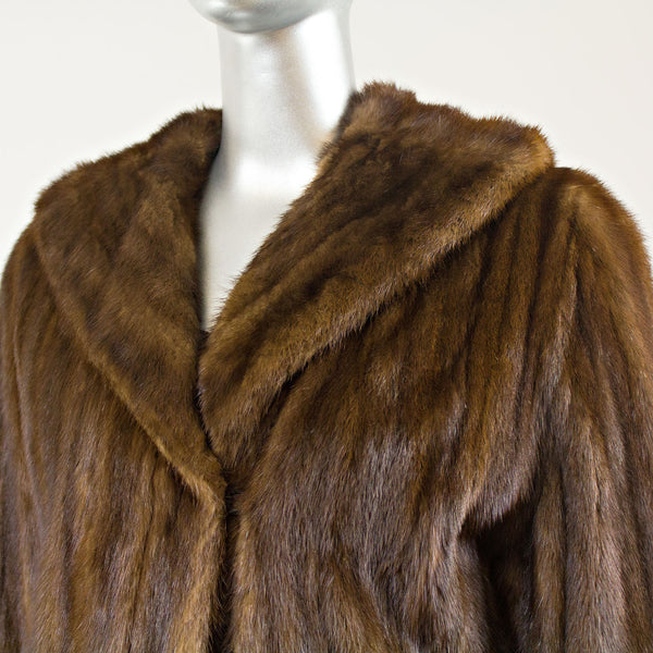 Mahogany Mink Coat - Size M (Vintage Furs)