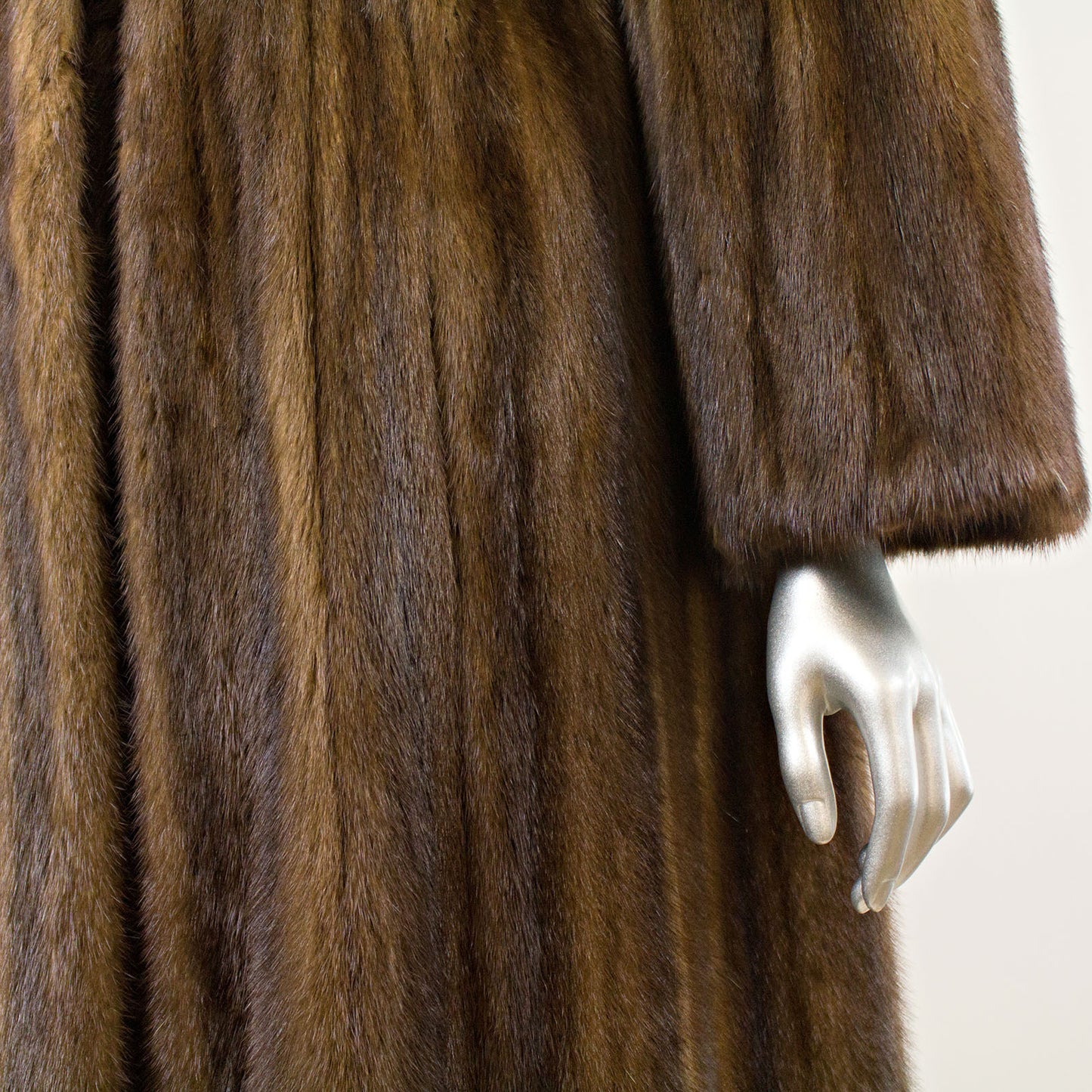Mahogany Mink Coat - Size M