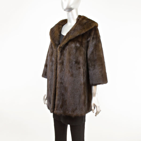 Mahogany Mink Jacket- Size M-L (Vintage Furs)