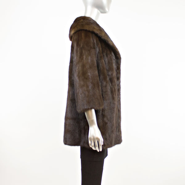Mahogany Mink Jacket- Size M-L (Vintage Furs)