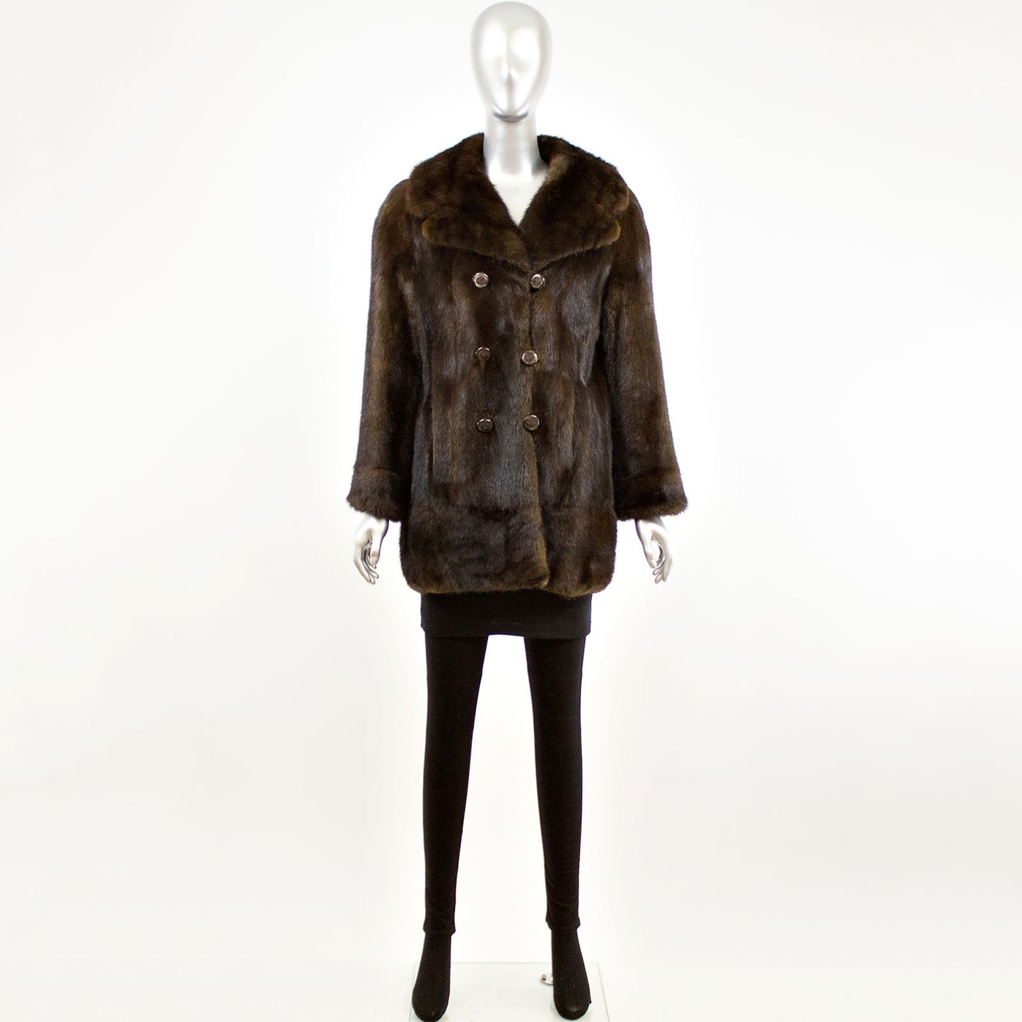 Mahogany Mink Fur Jacket- Size M